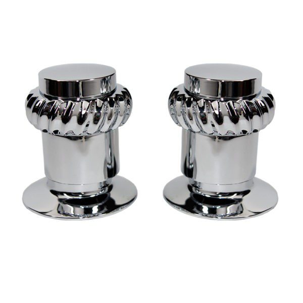 Juego de Manerales Lecco con Chapetón Cromo Metalflu 14001