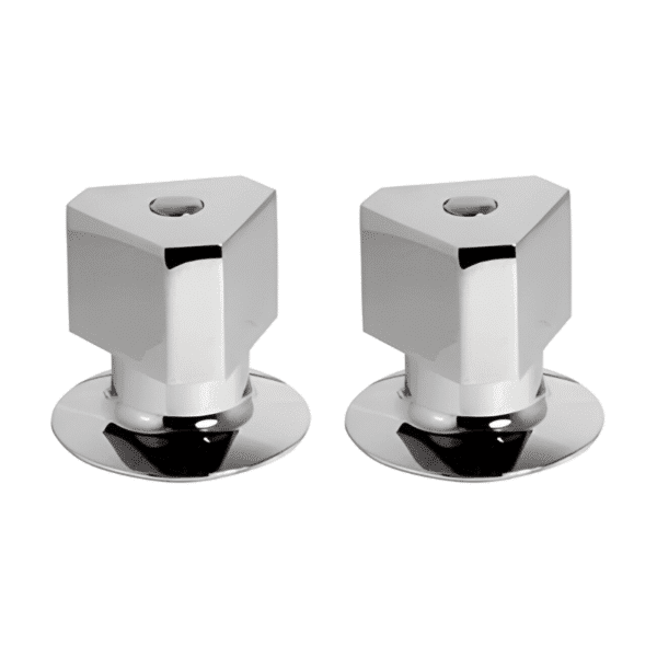 Juego de Manerales Rhin Grande con Chapetón Cromo Rugo MCRG