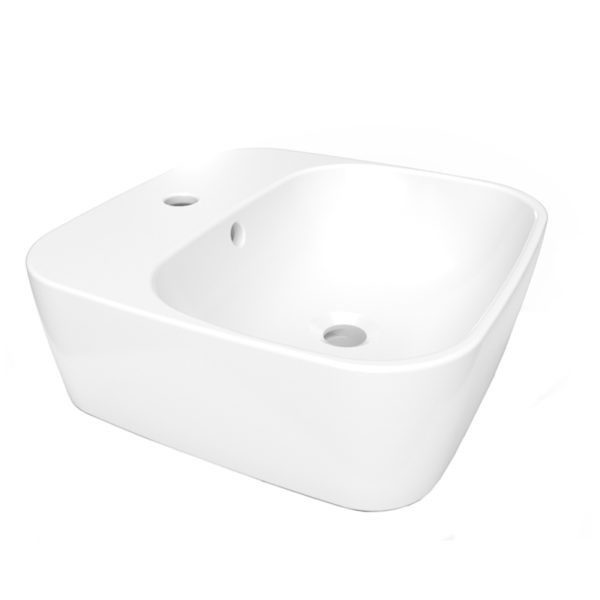 Lavabo de Sobreponer Santorini Blanco 1 Perforación Helvex LV SANTORINI1