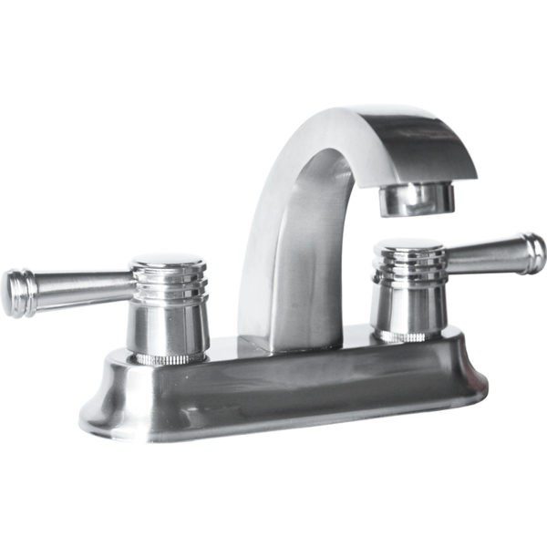 Mezcladora para Lavabo 4? Adana Satín Pulido Metalflu 04640