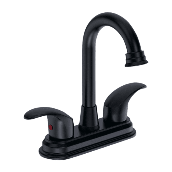 Mezcladora para Lavabo Bimando Negro Mate Balance MZL4222