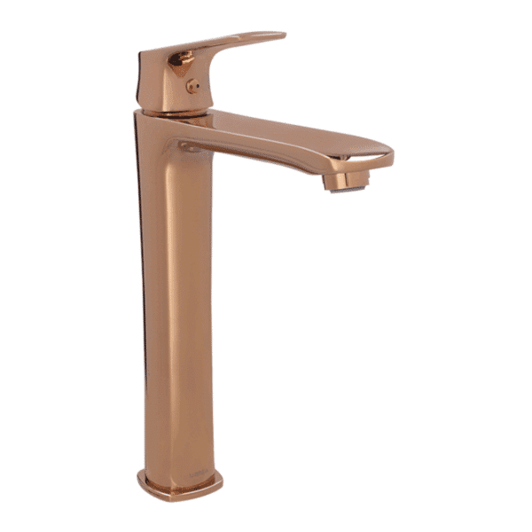 Monomando Alto para Lavabo Cassia Rose Gold Champagne Urrea 9435LU.7