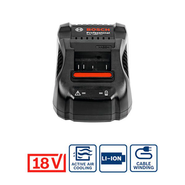 Cargador Rápido de Baterías 18V 8 Ah Bosch GAL 1880 CV