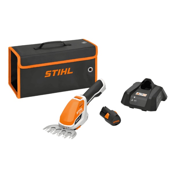 Cortasetos de Batería 10.8V Uso Ocasional Incluye Batería, Cargador y Funda Stihl HSA 26 SET