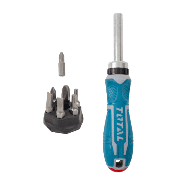 Desarmador Tipo Matraca con 7 Puntas Total 619404