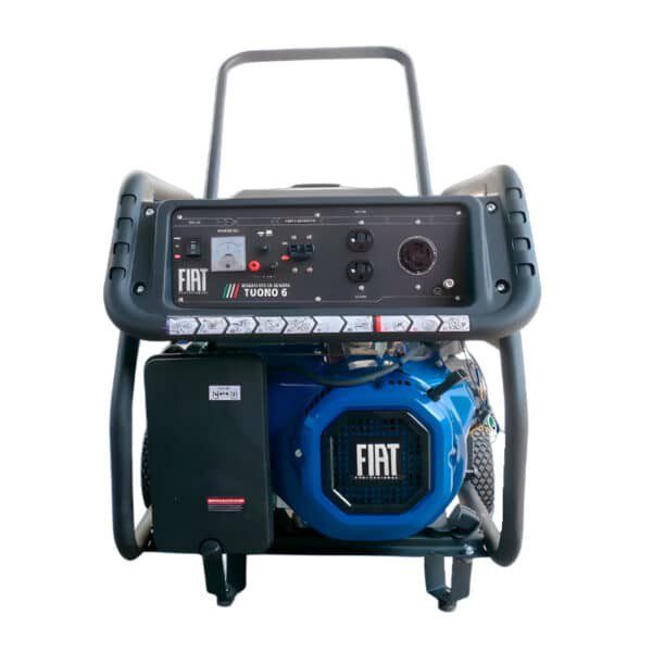 Generador Eléctrico a Gasolina 6000W Monofásico con Motor 14 HP 4T 110/220V Fiat TUONO 6