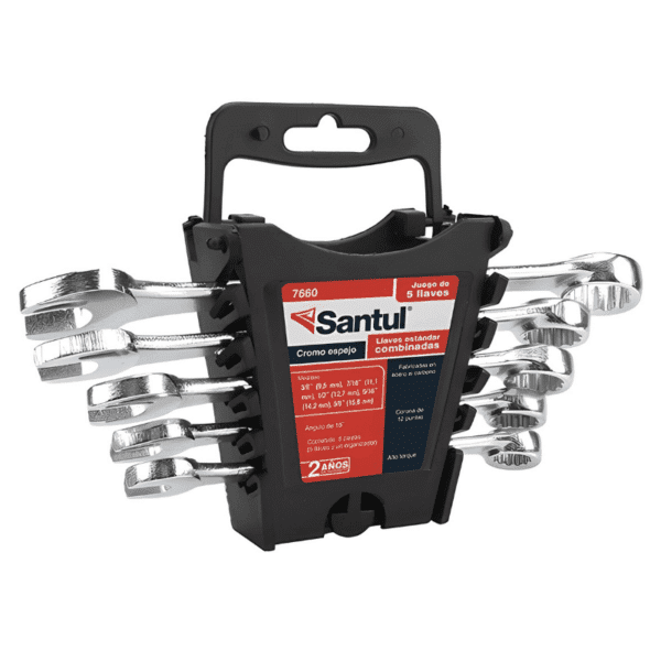 Juego de 5 llaves Combinadas Estándar Santul 7660