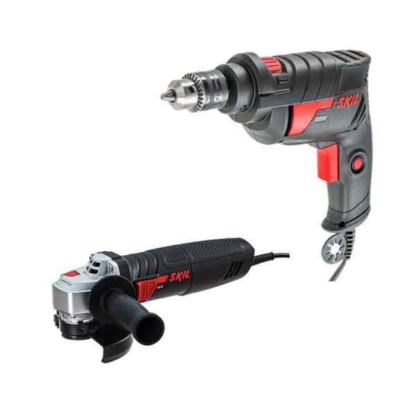 Kit Esmeril Angular 9002 4-1/2? 700W + Taladro 6000 3/8” 500W Skil 0615A000P9