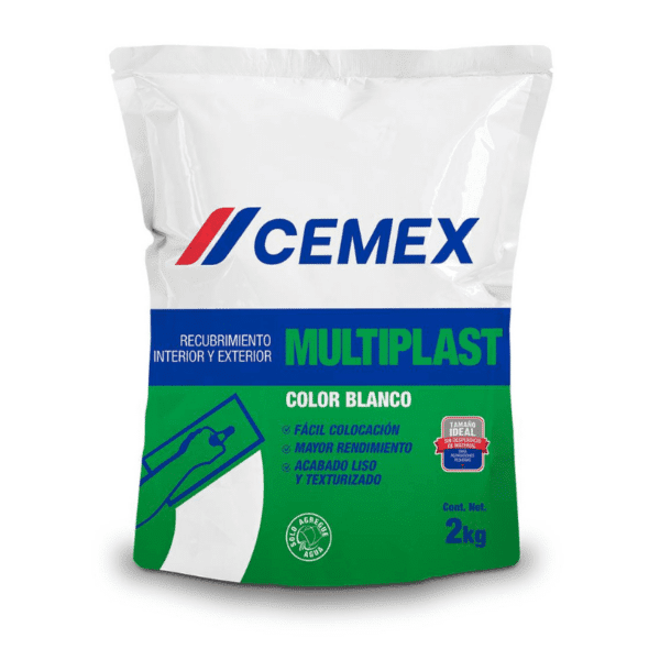 Recubrimiento Blanco Multiplast 2 Kg Cemex
