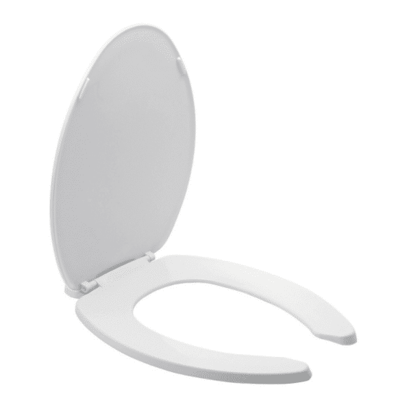 Asiento para WC Elongado Frente Abierto Blanco Helvex AT-2