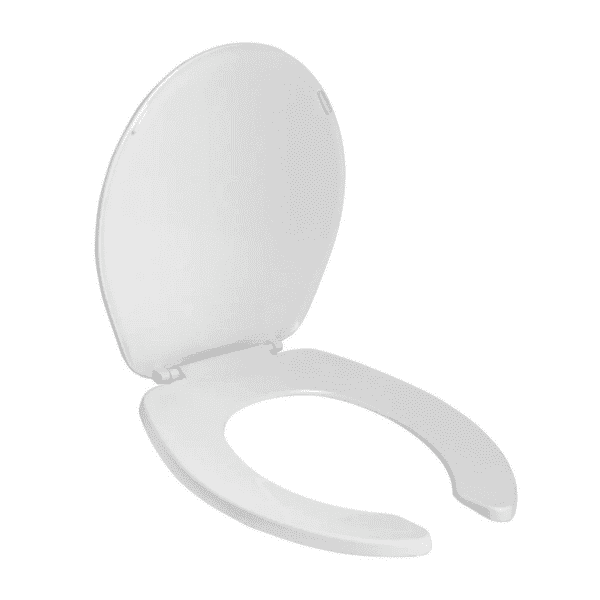 Asiento para WC Redondo Frente Abierto Blanco Helvex ATR-1