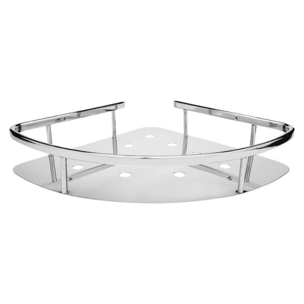 Canastilla para Baño con Base Esquinera Cromo Metalflu 60006