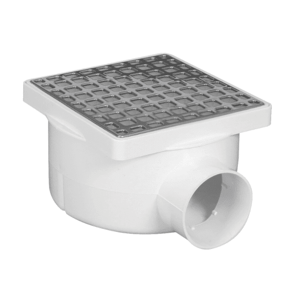 Cespol Bote Compacto Cuadrado Rejilla Acero Inoxidable 1 Salida a 2? Fleximatic 2608