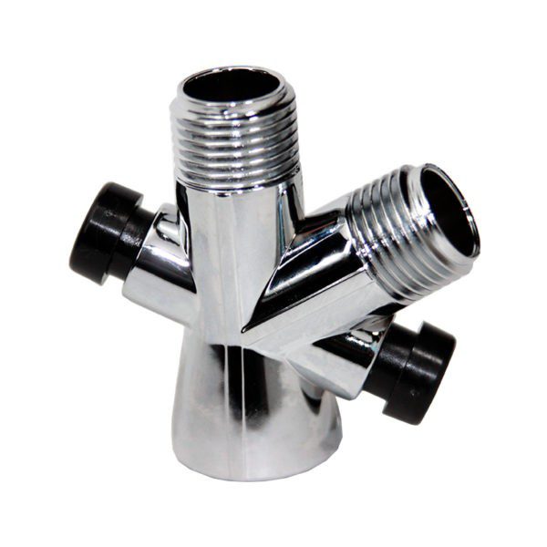 Cruceta Cromada para Regadera de Teléfono ABS Metalflu 13820