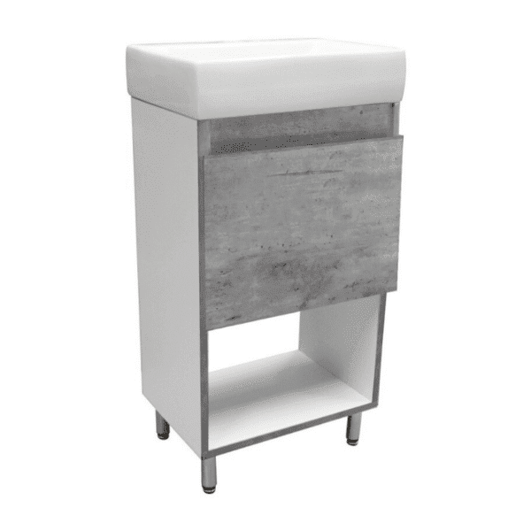 Gabinete con Lavabo Marcela Cemento de 40 cm